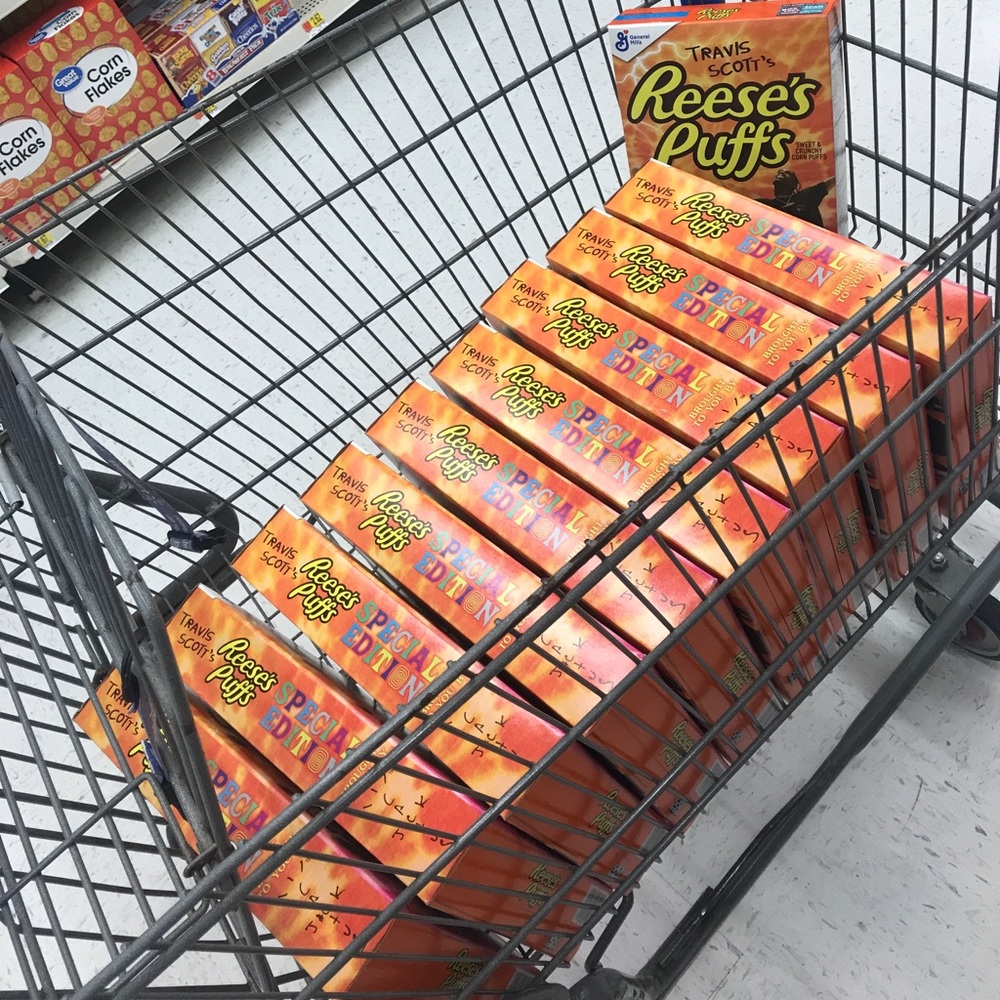 Travis Scott Cereal box